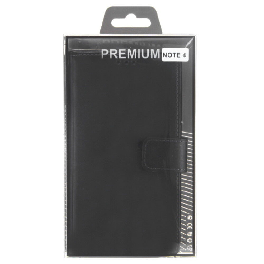 Leather Case for Galaxy Note 4 - Black 4250710555772