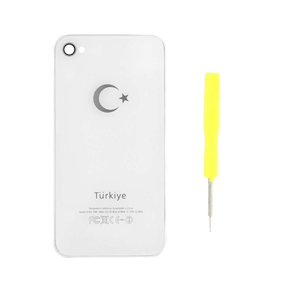 Case for iPhone 4s with Turkey logo white