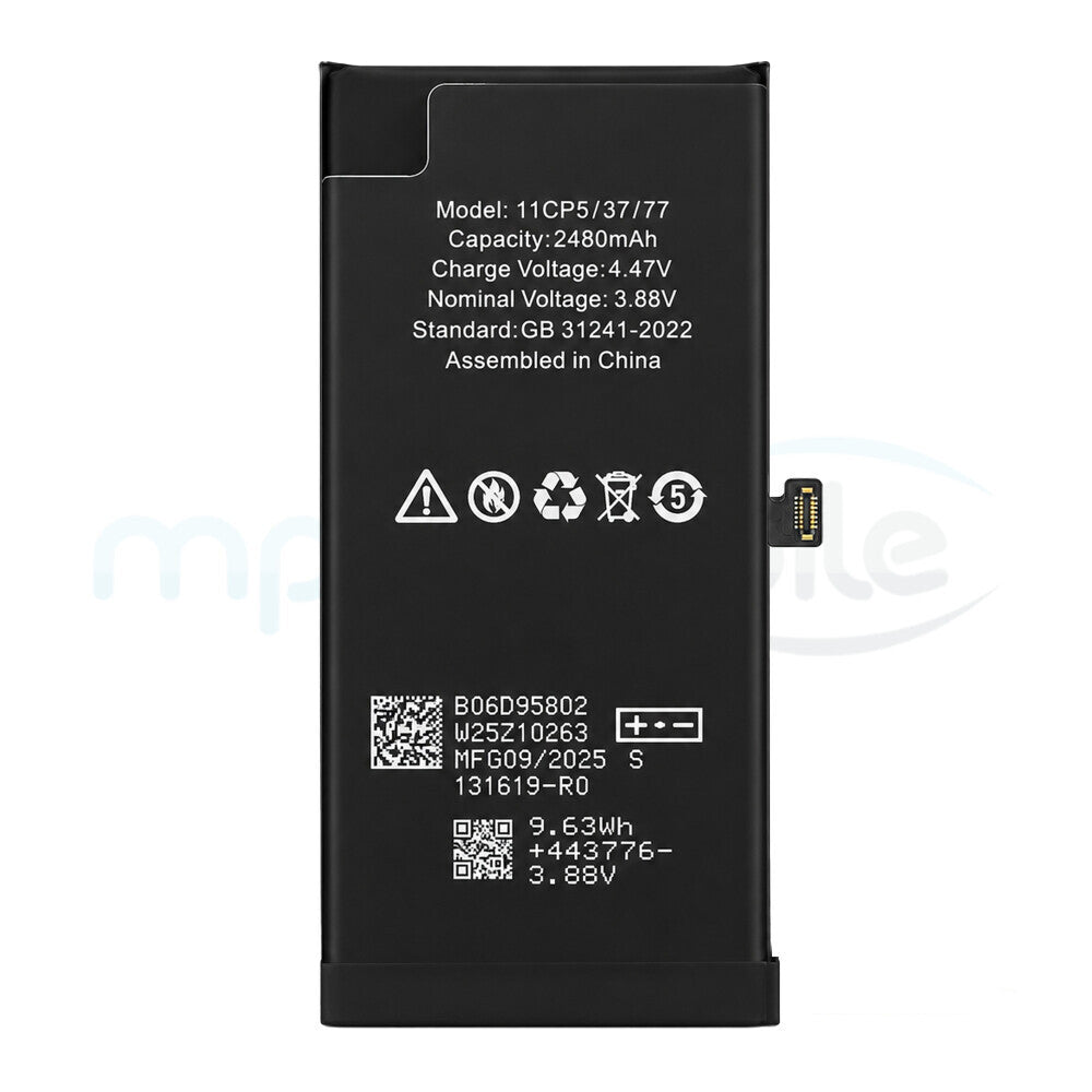 Diagnostizierbarer 2560-mAh-Akku mit hoher Kapazität für das iPhone 13 mini