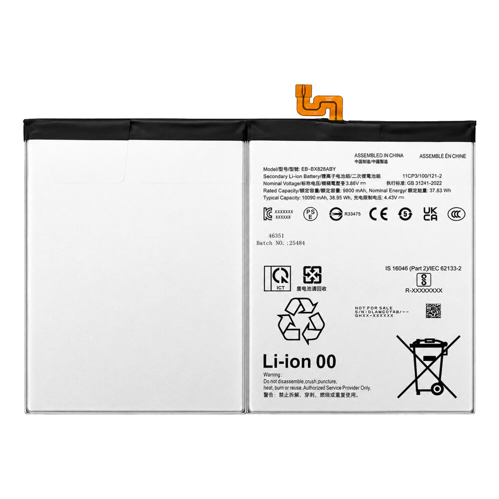 Akku EB-BX828ABY für Samsung Galaxy Tab S10+/S10 FE+ (SM-X820/X826/X620/X626)