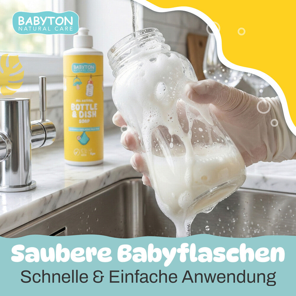Babyton Flaschen- und Geschirrseife, Naturseife, 500 ml Hauptbild