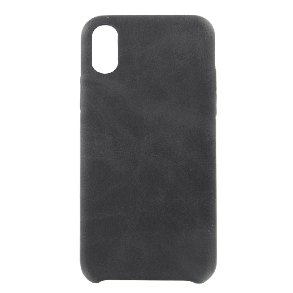 Luxucase PU Ledertasche / Case für iPhone X schwarz