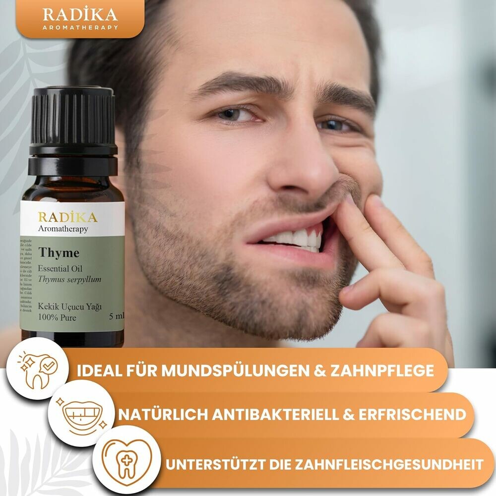 Thymianöl, ätherisches Öl, 100% Rein, BIO, natürlich, 10 ml