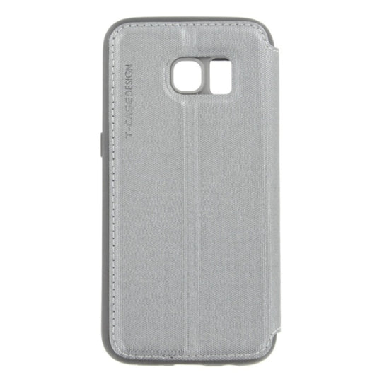 T-CASE Lux Magnet Flip Schutzhülle / Handytasche Samsung Galaxy S7 grau