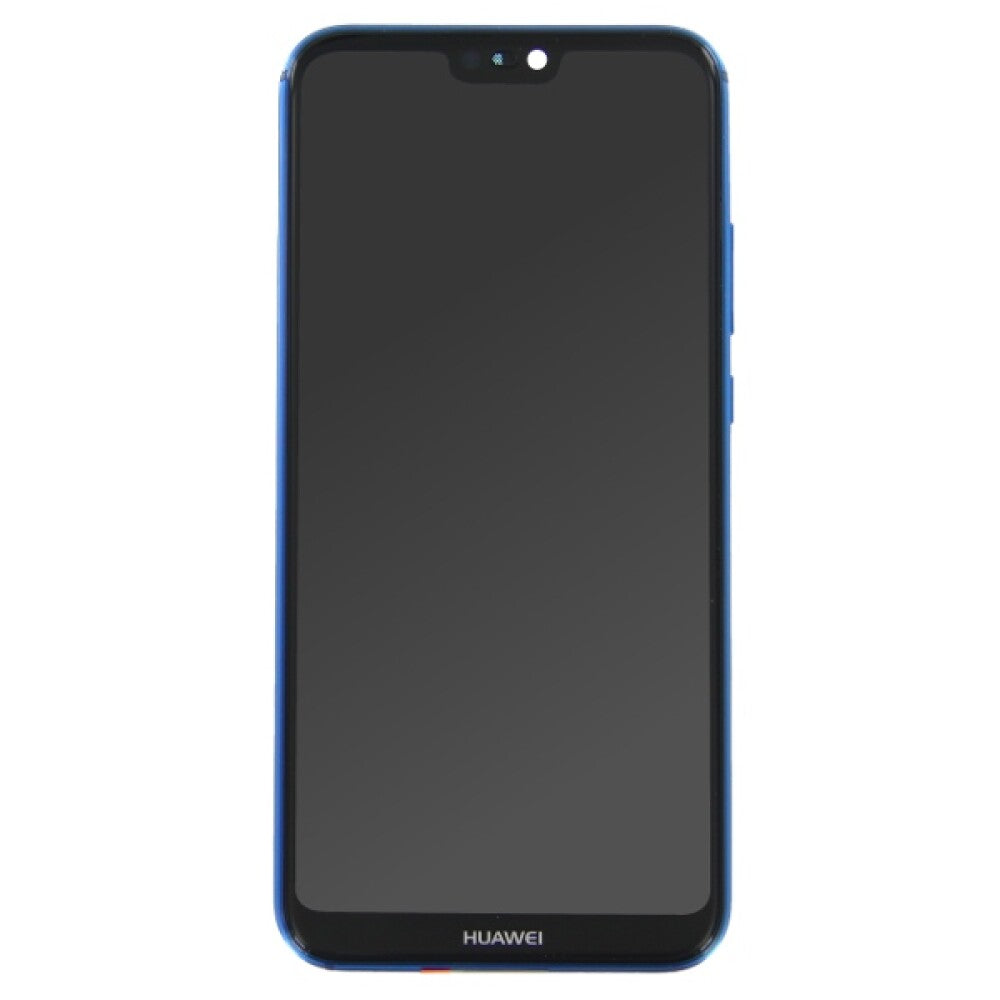 OEM display unit + frame for Huawei P20 Lite blue