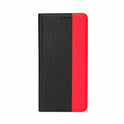 prio Book Case Fashion for iPhone 14 Plus black-red