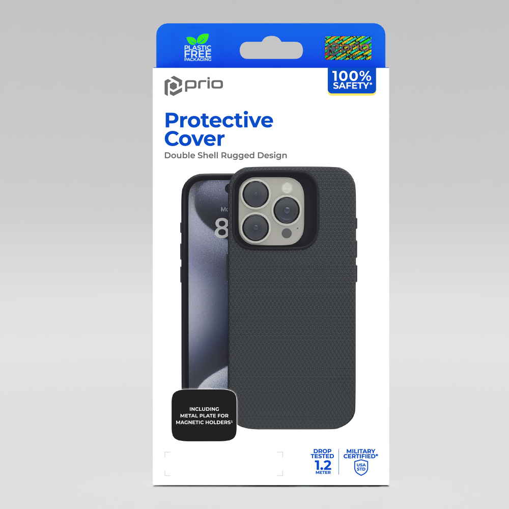 Prio Schutzhülle für iPhone 17e schwarz Hauptbild