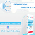 Tereson Foot Deodorant, Shoe Odor Prevention Powder, 60 Days Effective, Pack of 10