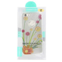 iPhone 6 silicone case with glitter flower pattern