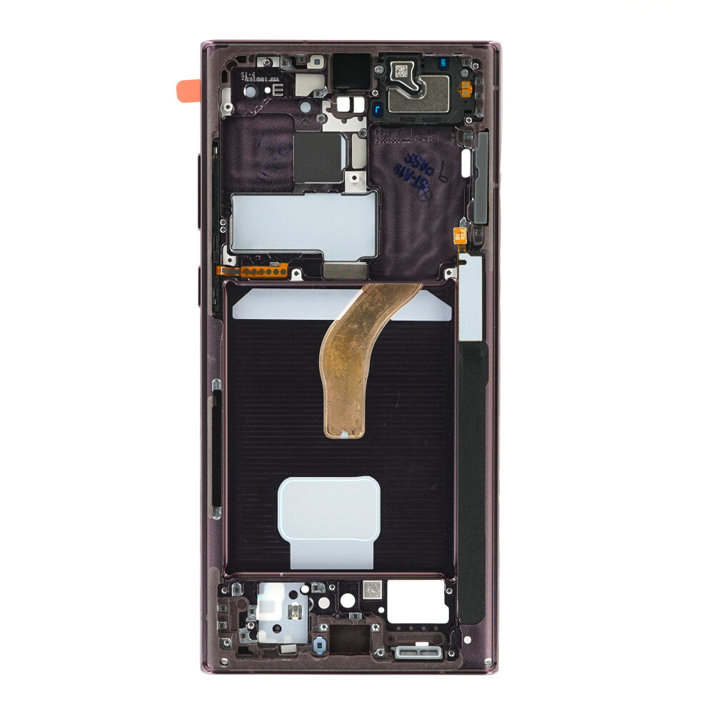 Samsung Mittelrahmen SM-S908 Galaxy S22 Ultra burgund GH96-14953B