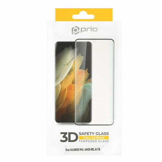 prio 3D screen protector glass for Samsung A02s black