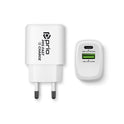 prio Schnellladegerät 30W PD (USB C) + QC 3.0 (USB A) weiß