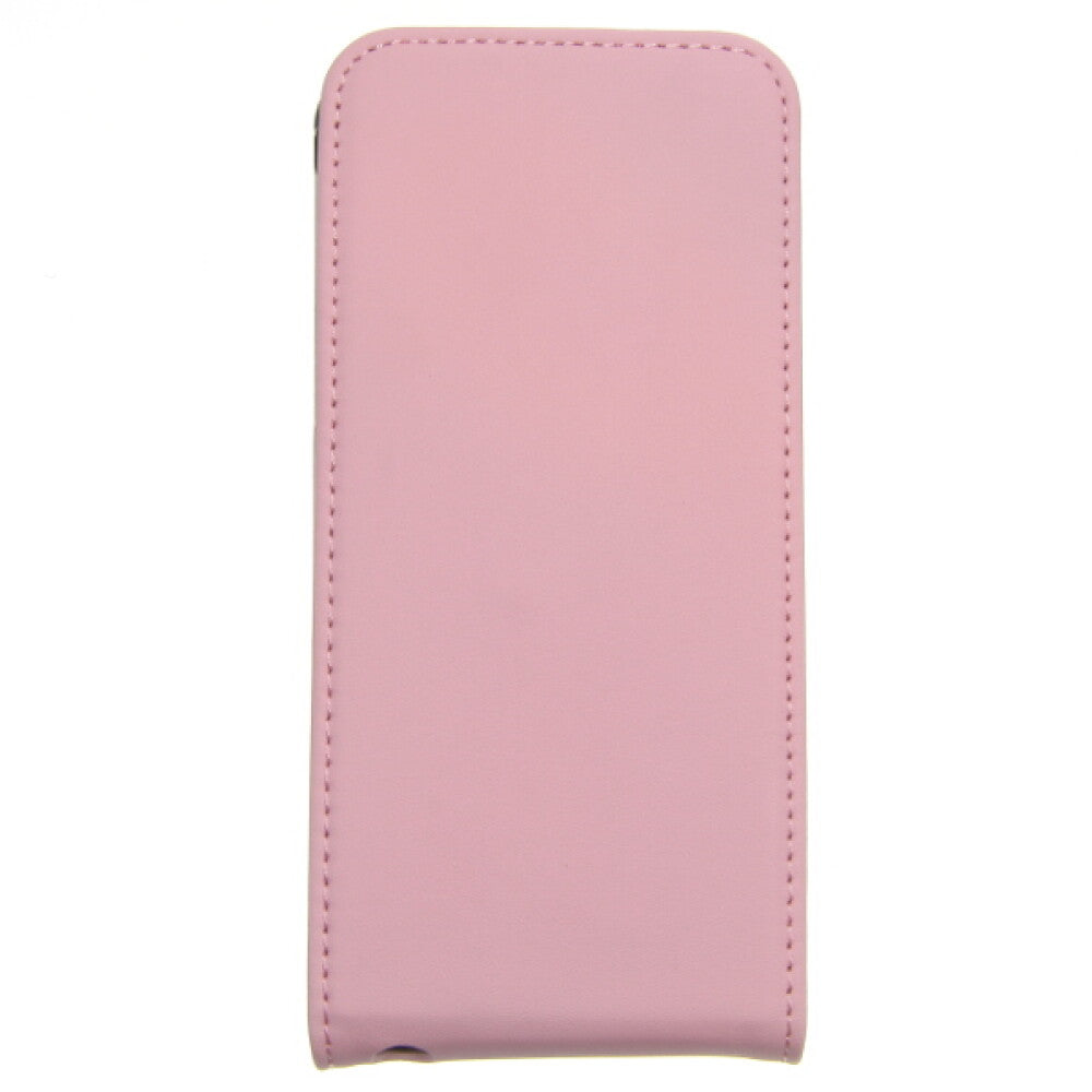 Slim Leder Flip Hülle für iPhone 5, 5SE rosa