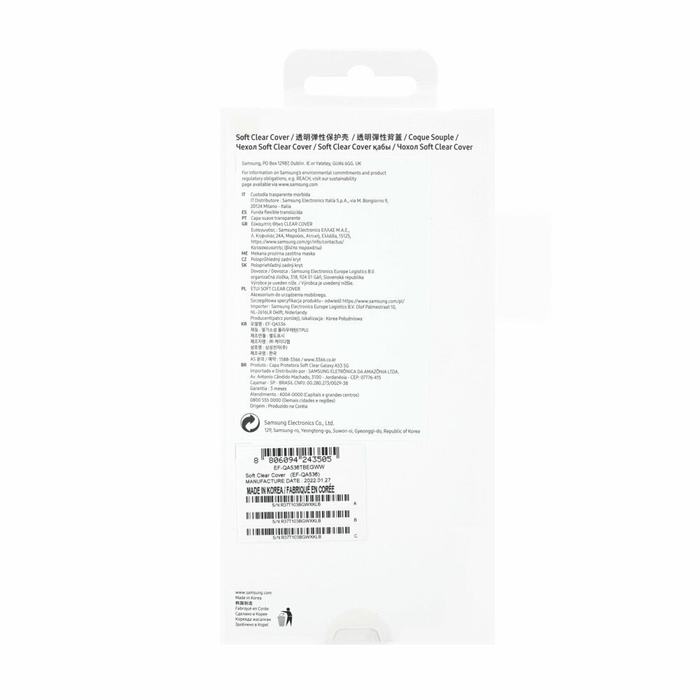 Samsung Soft Schutzhülle A53 5G schwarz EF-QA536TBEGWW