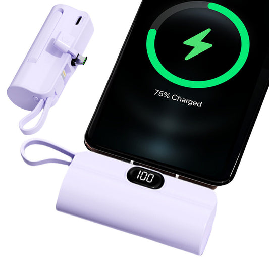 UFUZON Mini Powerbank 5k mah-Lila
