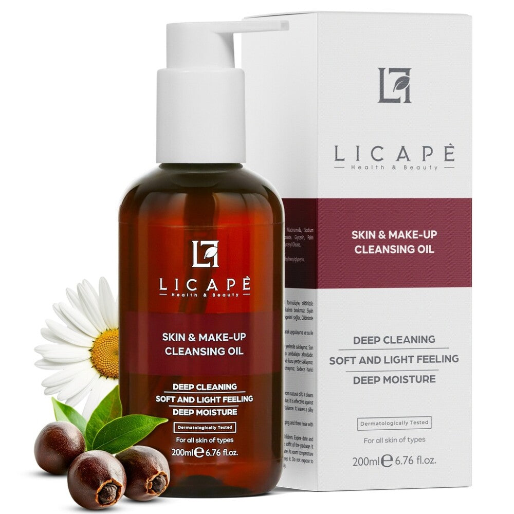Reinigungsöl 200 ml - Zweiphasen-Reiniger für Haut & Make-up mit Anti-Akne