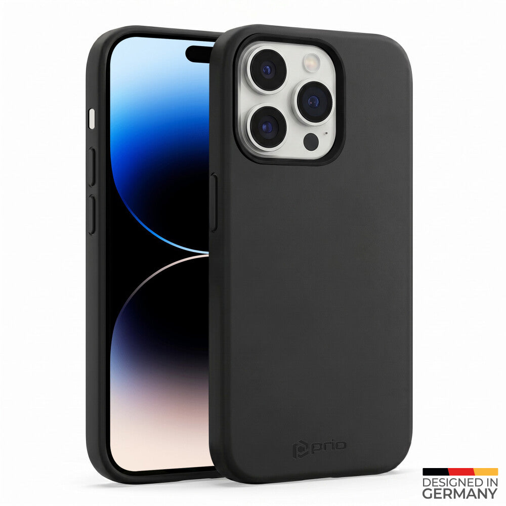 prio Silikonschutzhülle MAG für iPhone 14 Pro schwarz