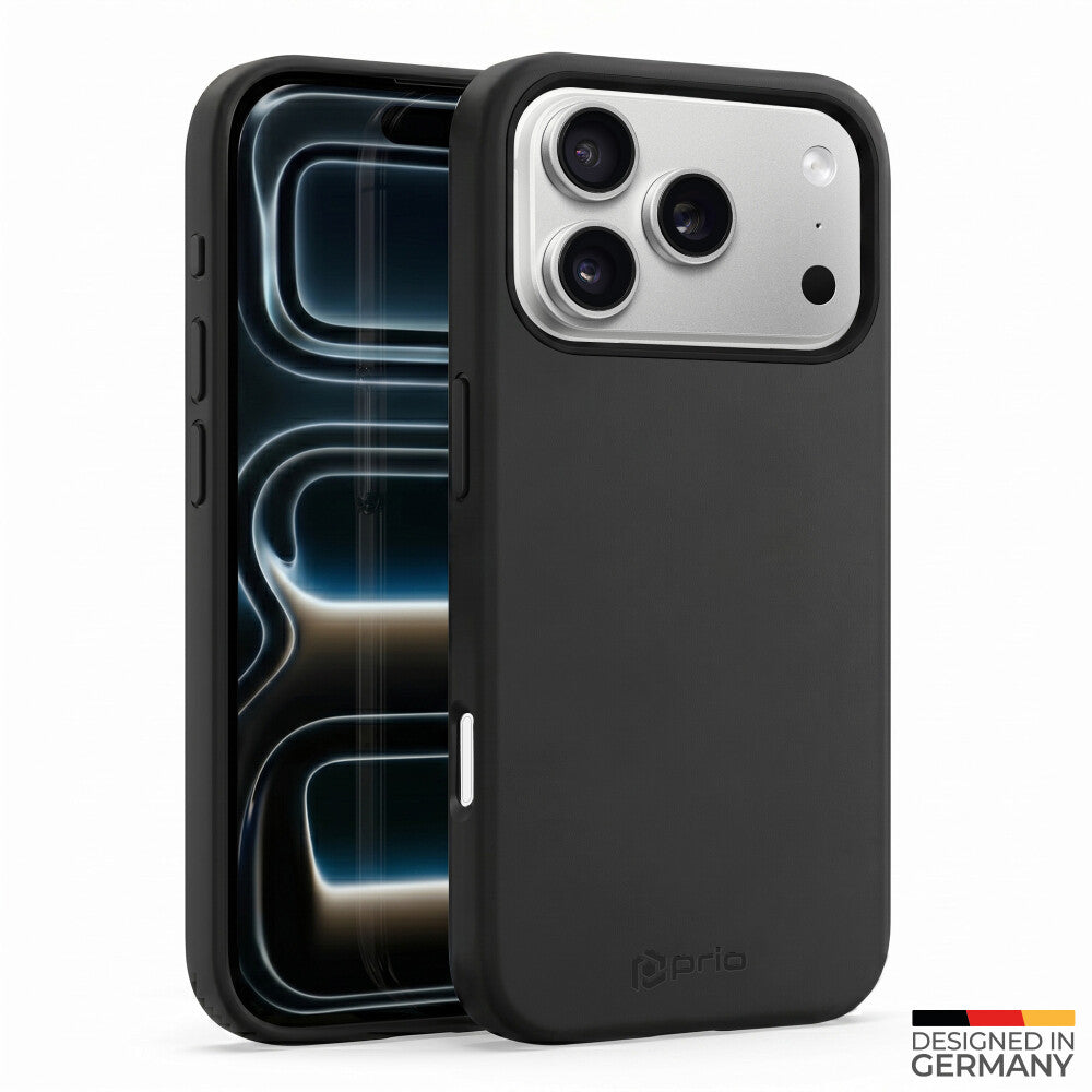 prio Flüssigsilikonhülle MAG für iPhone 18 Pro Max / 17 Pro Max schwarz