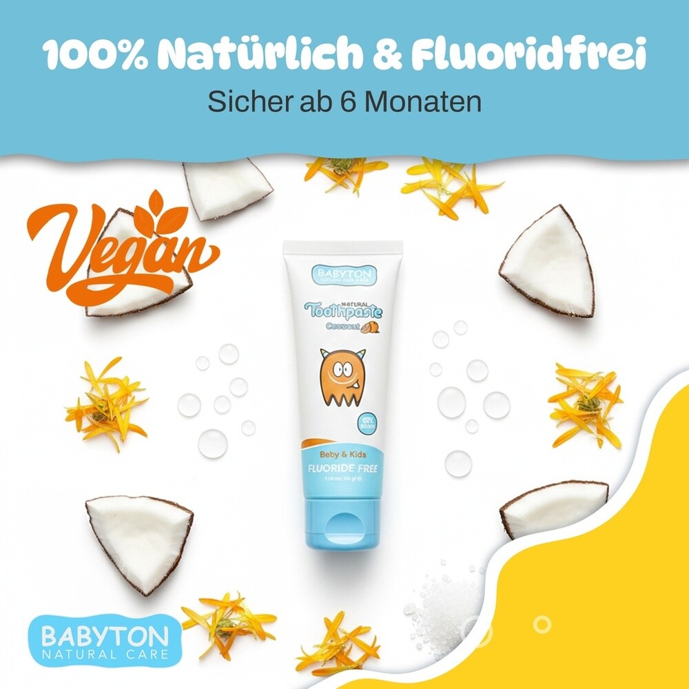 Babyton Baby- und Kinderzahnpasta, natürlich, 50 g Hauptbild