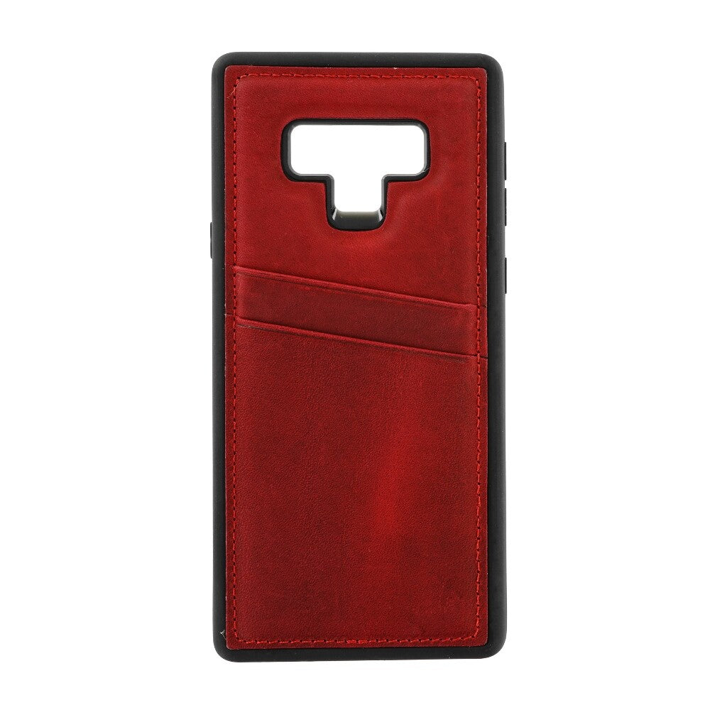 Genuine Leather Protective Case CC Vice for Samsung Note 9 burgundy