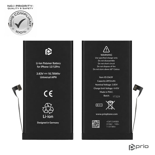 prio Akku für iPhone 12/ 12 Pro (Universal APN)