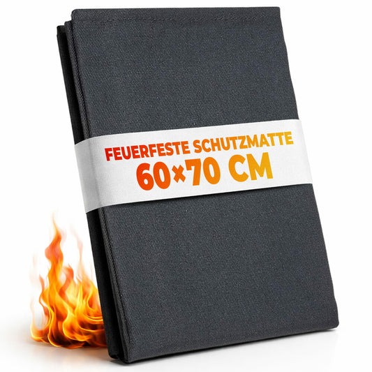 FireMat Black Edition - feuerfeste Unterlage, Größe:60x70cm