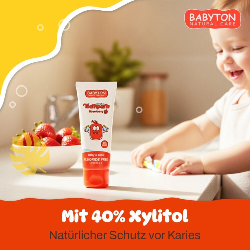 Babyton Baby- und Kinderzahnpasta, natürlich, 50 g