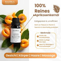 Aprikosenkernöl, Kaltgepresst, 100% Rein, BIO, natürlich, 30 ml