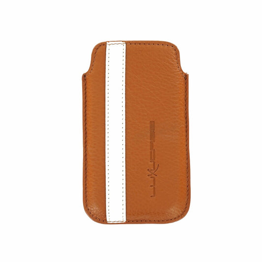 Luxucase case size M brown - white for iPhone 4/4s