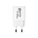 prio wall charger GaN Power 45W PD PPS (USB C) + QC 3.0 (USB A) white