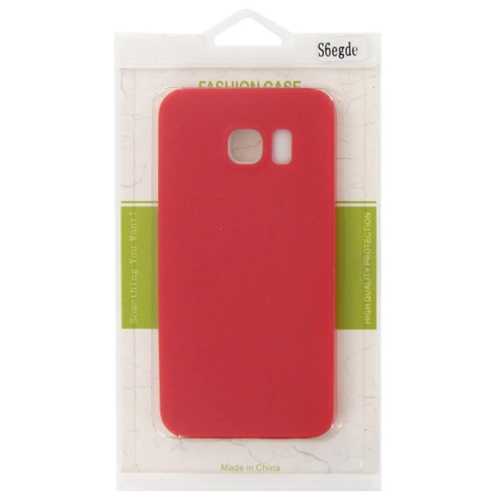 Silicone Case Fashion for Samsung S6 Edge Red