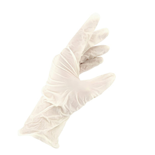 Guantes Examen Latex Gloves, powder-free, 100 pieces, size L, white