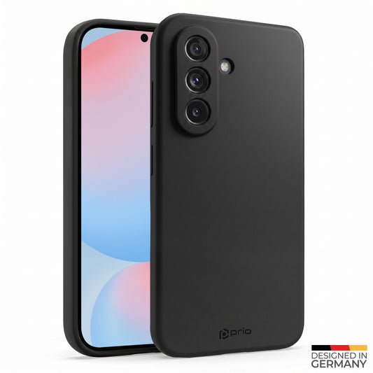 prio Liquid Silicone Case für Samsung S24 FE schwarz