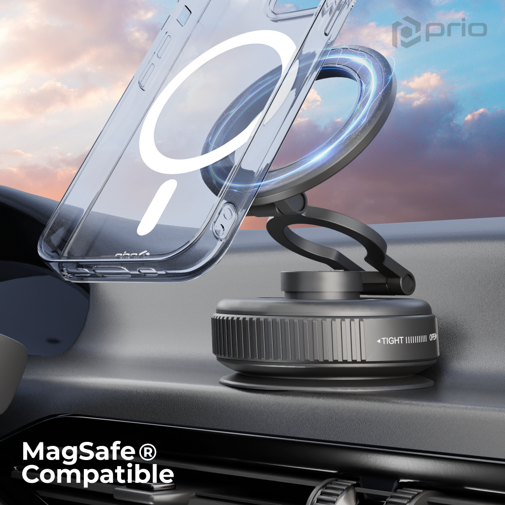 prio Handyhalterung aus Magnet für Windschutzscheibe und Armaturenbrett Hauptbild