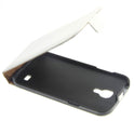 Slim Leder Flip Hülle Galaxy S4 mini - weiß 4250710507856