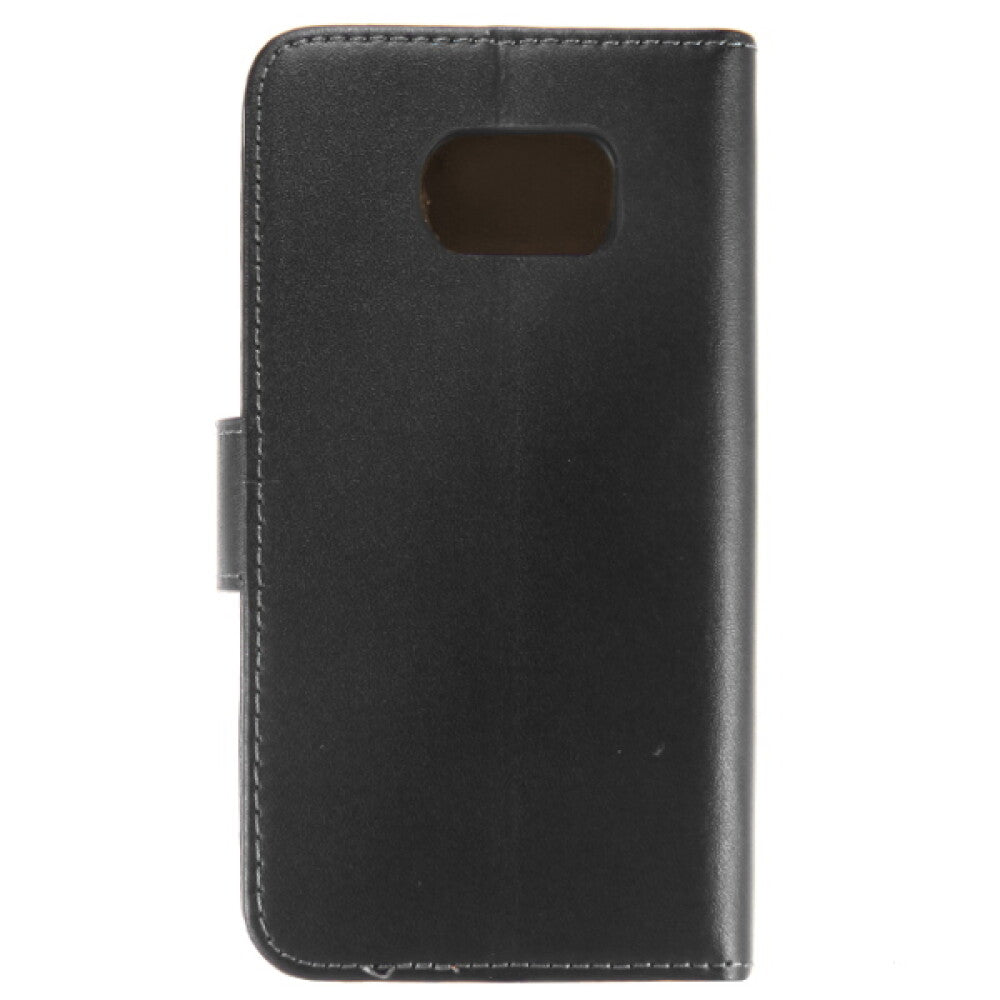 Leather case / cover for Galaxy S6 Edge – black