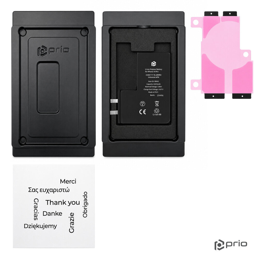 prio Akkuzelle für iPhone 14 Pro (ohne Flex-Kabel)
