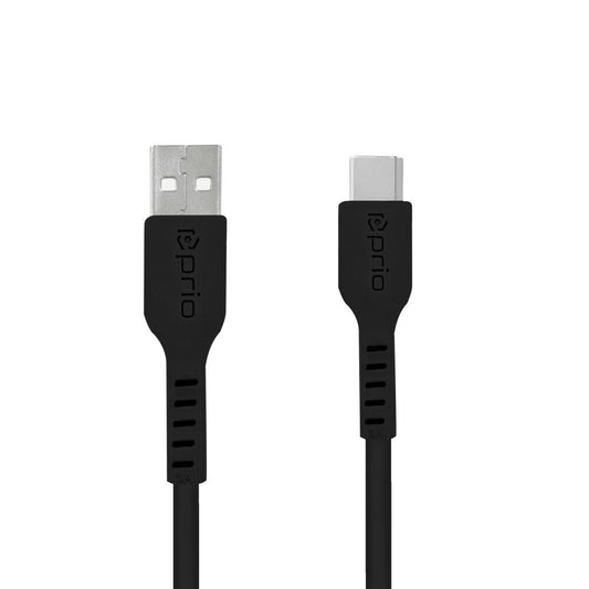 prio Hochgeschwindigkeitslade- und Sync USB C zu USB A Kabel 3A 1,2m schwarz