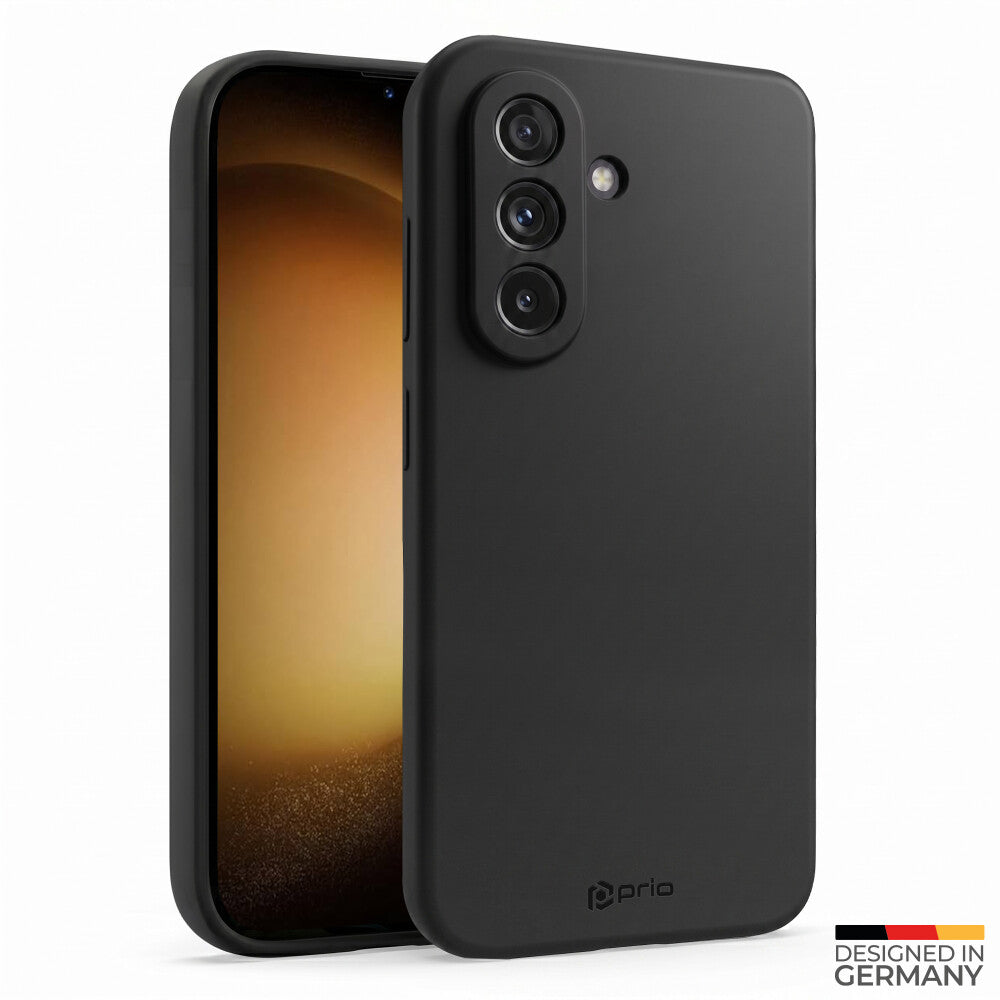 prio Silikonschutzhülle für Samsung S23 Ultra schwarz