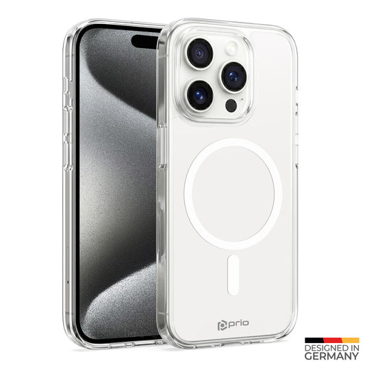 prio Schutzhülle MAG für iPhone 15 Pro klar
