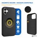 prio Liquid Silicone Case MAG für iPhone 16 Plus (6.7in) schwarz