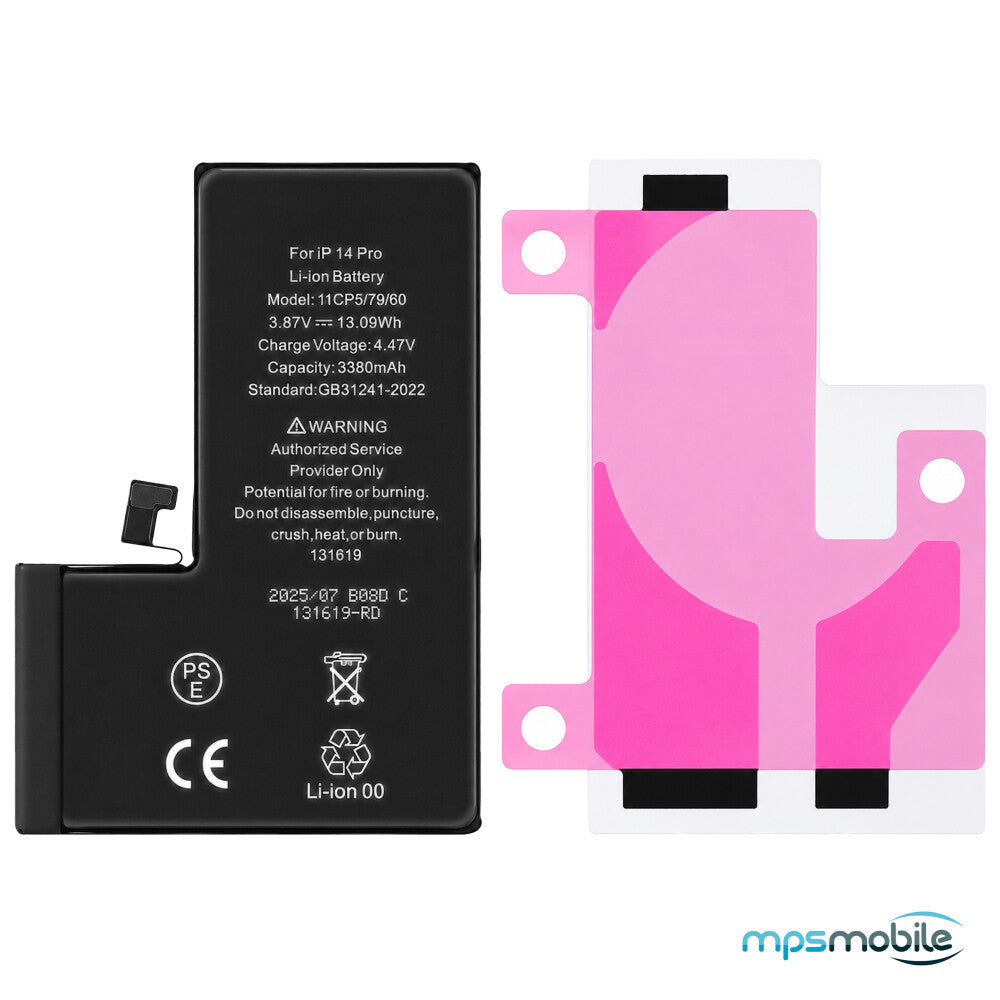 Diagnostizierbarer 3380-mAh-Akku mit hoher Kapazität für das iPhone 14 Pro
