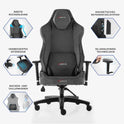 xDrive Gaming Stuhl für Profis, Ergonomischer Bürostuhl, 150 KG Tragfähigkeit