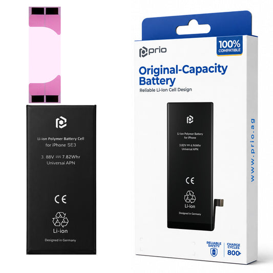 prio Akkuzelle für iPhone SE (2022) (ohne Flex-Kabel)