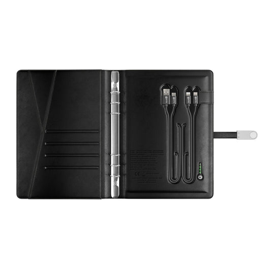 Prio 5in1 Multifunktions-Notebook (Powerbank, Ladegerät) schwarz