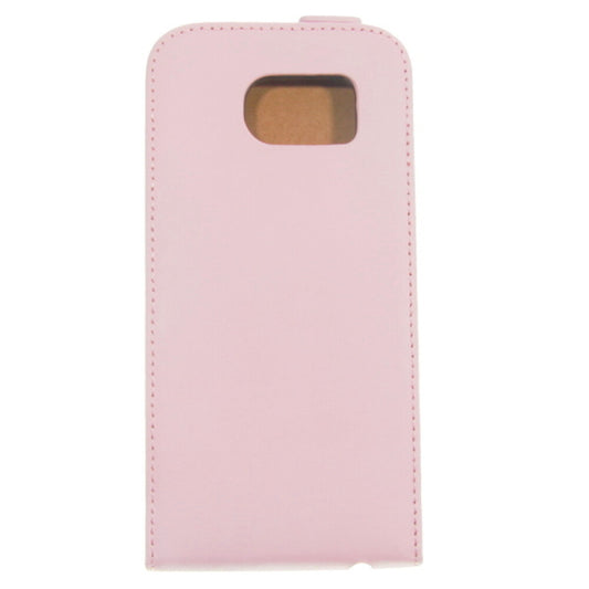 Slim Leder Flip Hülle für Galaxy S6 - pink 4250710563685