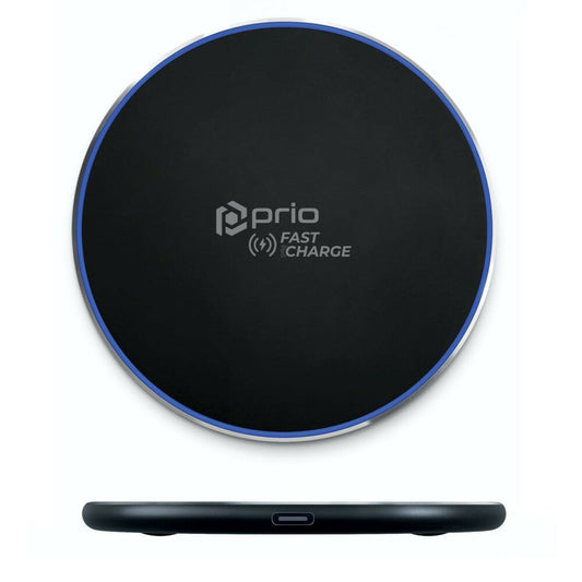 prio wireless fast charger 15W (USB C) black