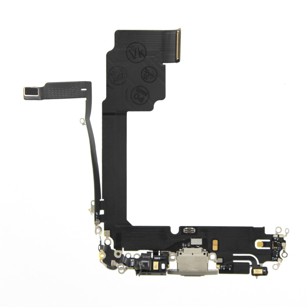 OEM charging port flex for iPhone 15 Pro Max, natural titanium