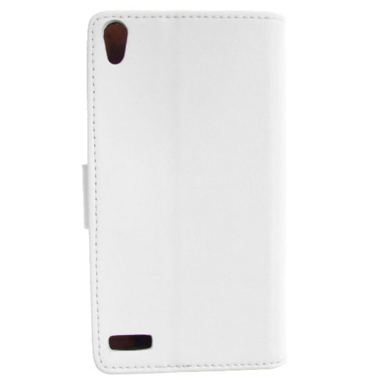 Leather case for Huawei P6 - white 4250710543212