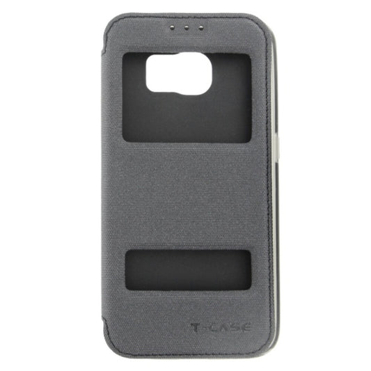 T-CASE Lux Magnet Flip Schutzhülle / Tasche / Case Samsung Galaxy S6 schwarz